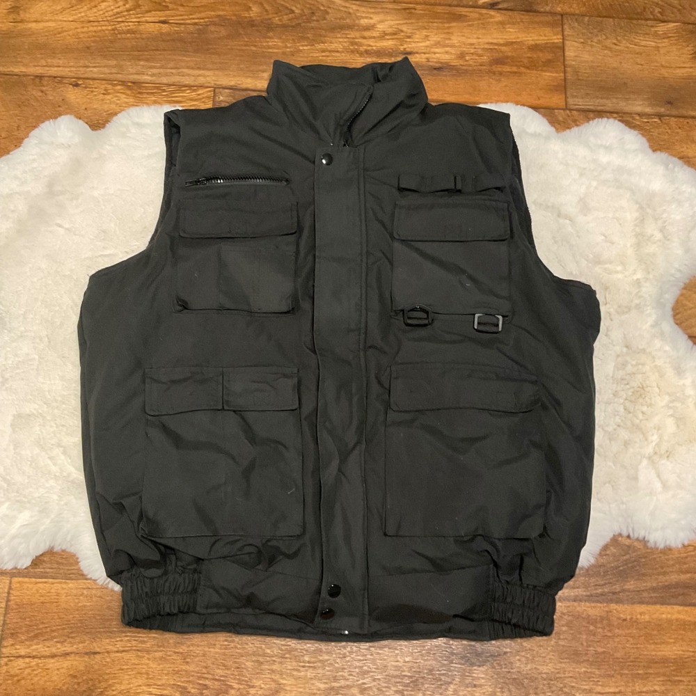 Oscar Sports Vest Size Large Multi Pocket Utility Vest Insulated Fishing Hunting